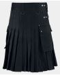 Black Utility Kilt