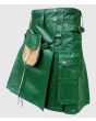 Green Leather Kilt