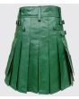 Green Leather Kilt