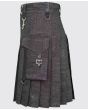 Heavy Denim Kilt With Straps
