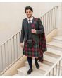 Logan Modern Tartan Kilt With Charcoal Argyll Jacket & Waistcoat
