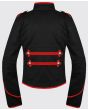 Men's Gothic Red Black Military Drummer Jacket for Men