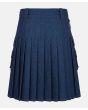 Scottish Modern Blue Denim Utility Kilt For Men’s