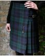 Women's Knee Length Kilt in Black Watch Tartan Kilt
