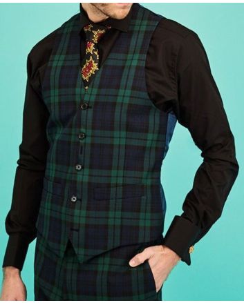 Black Watch Tartan Vest
