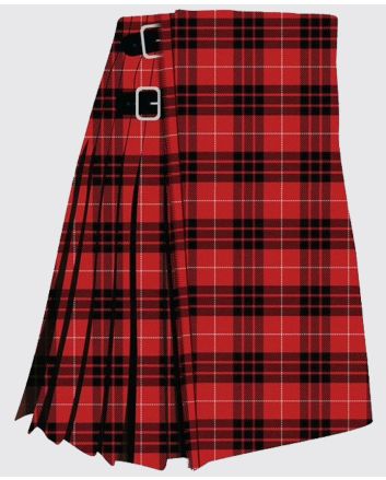 Clan Munro Black And Red Tartan Modern Kilt