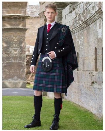 Scottish National Tartan Kilt Outfit