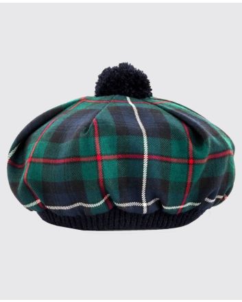 Scottish Tam O'Shanter Tartan Hat