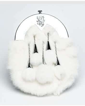 White Rabbit Fur  Dress Sporran