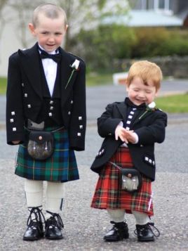 Baby Kilt Outfit - dressed up for a family wedding For Sale