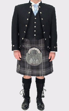 Black Sheriffmuir Kilt Outfit Package Deluxe