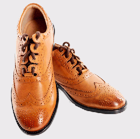 Brown Leather Traditional Custom Grade Ghillie Shoes