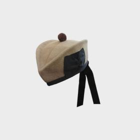 Scottish Glengarry Hat With Black Pom