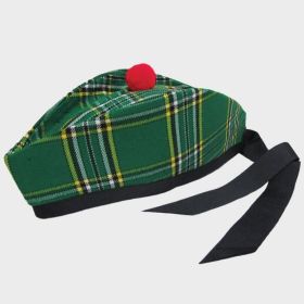 Irish National Scottish Tartan Flat Hat