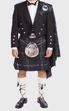 Prince Charlie Jacket &Kilt Outfit Package Deluxe