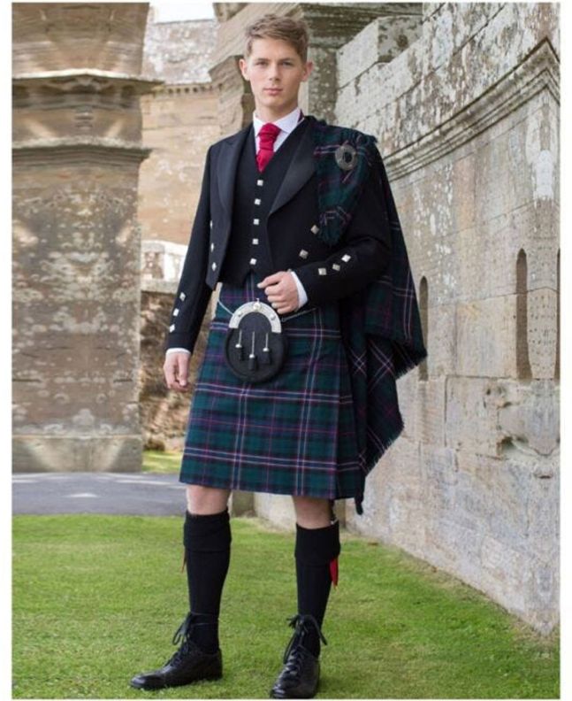 Scottish National Tartan Kilt Outfit