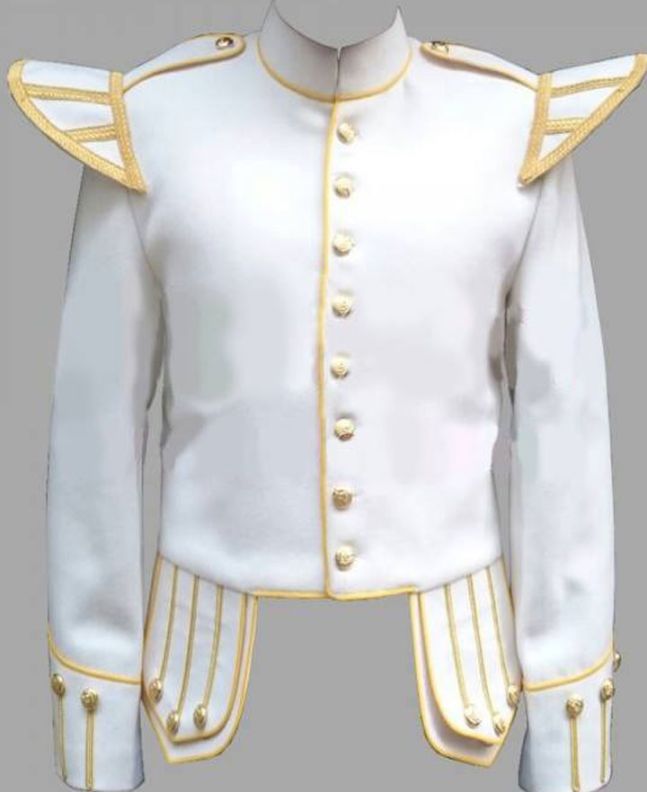 White Drummer Doublet Jacket